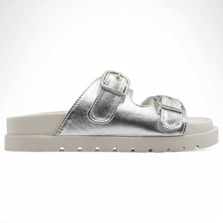 Foto 3 | Sandalias Con Plataforma Exterior Sintético Color Plata Para Mujer De Rbcollection