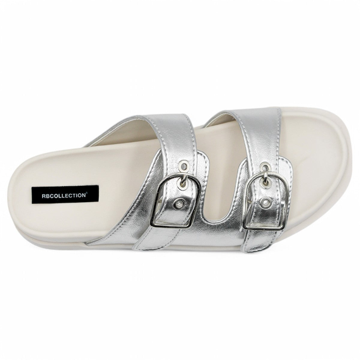 Foto 5 pulgar | Sandalias Con Plataforma Exterior Sintético Color Plata Para Mujer De Rbcollection