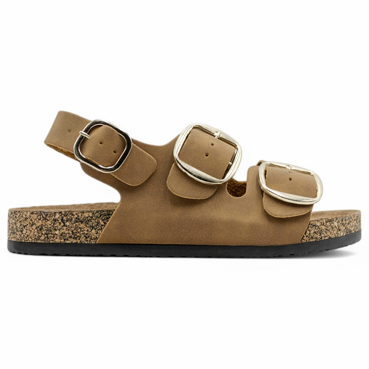 Foto 4 pulgar | Sandalias Con Plataforma Exterior Piel Vegana Color Café Para Mujer De Rbcollection