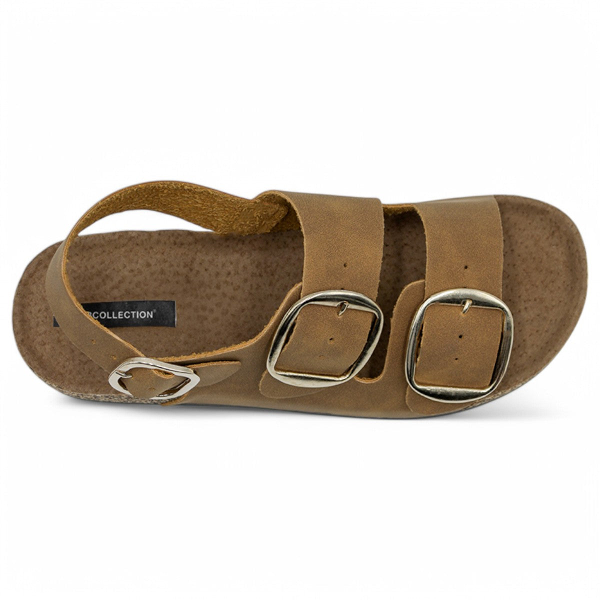 Foto 5 pulgar | Sandalias Con Plataforma Exterior Piel Vegana Color Café Para Mujer De Rbcollection