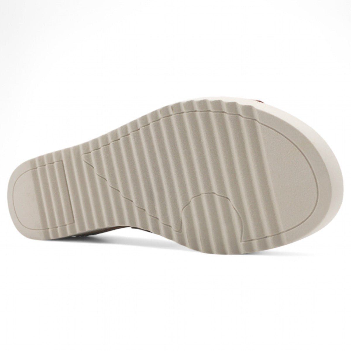 Foto 6 pulgar | Sandalias Con Plataforma Exterior Piel Vegana Color Café Para Mujer De Rbcollection