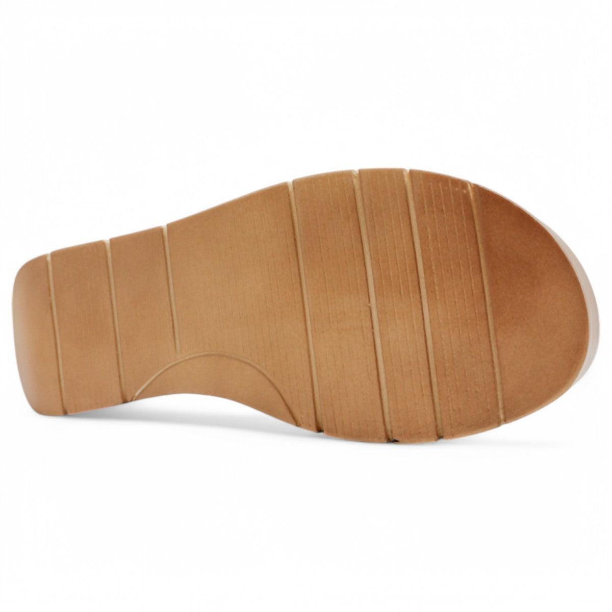 Foto 6 pulgar | Sandalias Con Plataforma Exterior Piel Vegana Color Café Para Mujer De Rbcollection