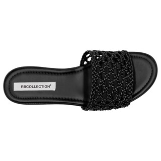 Foto 4 | Sandalias Con Plataforma Exterior Sintético Color Negro Para Mujer De Rbcollection