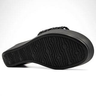 Foto 5 | Sandalias Con Plataforma Exterior Sintético Color Negro Para Mujer De Rbcollection