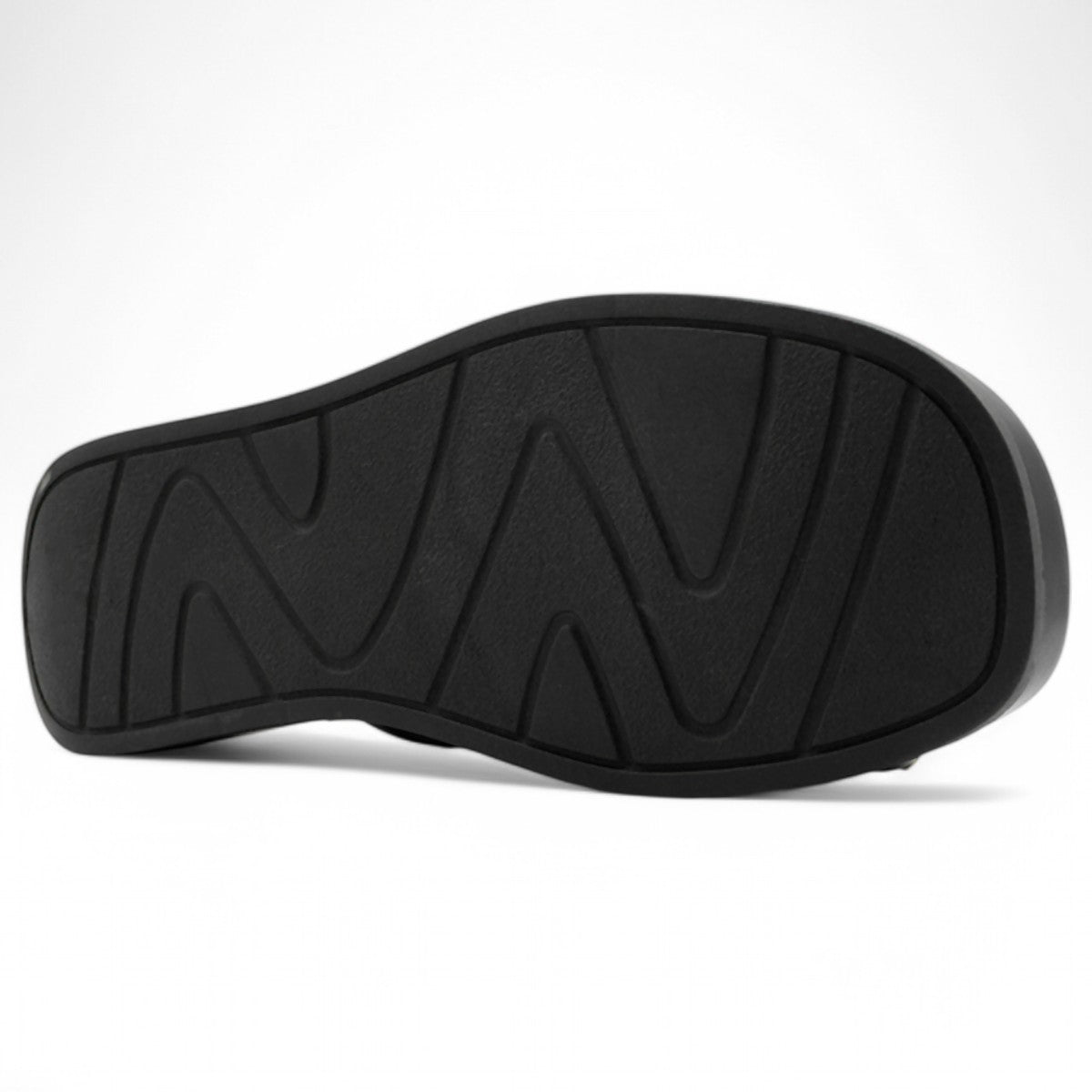 Foto 6 pulgar | Sandalias Con Plataforma Exterior Piel Vegana Color Negro Para Mujer De Rbbasics