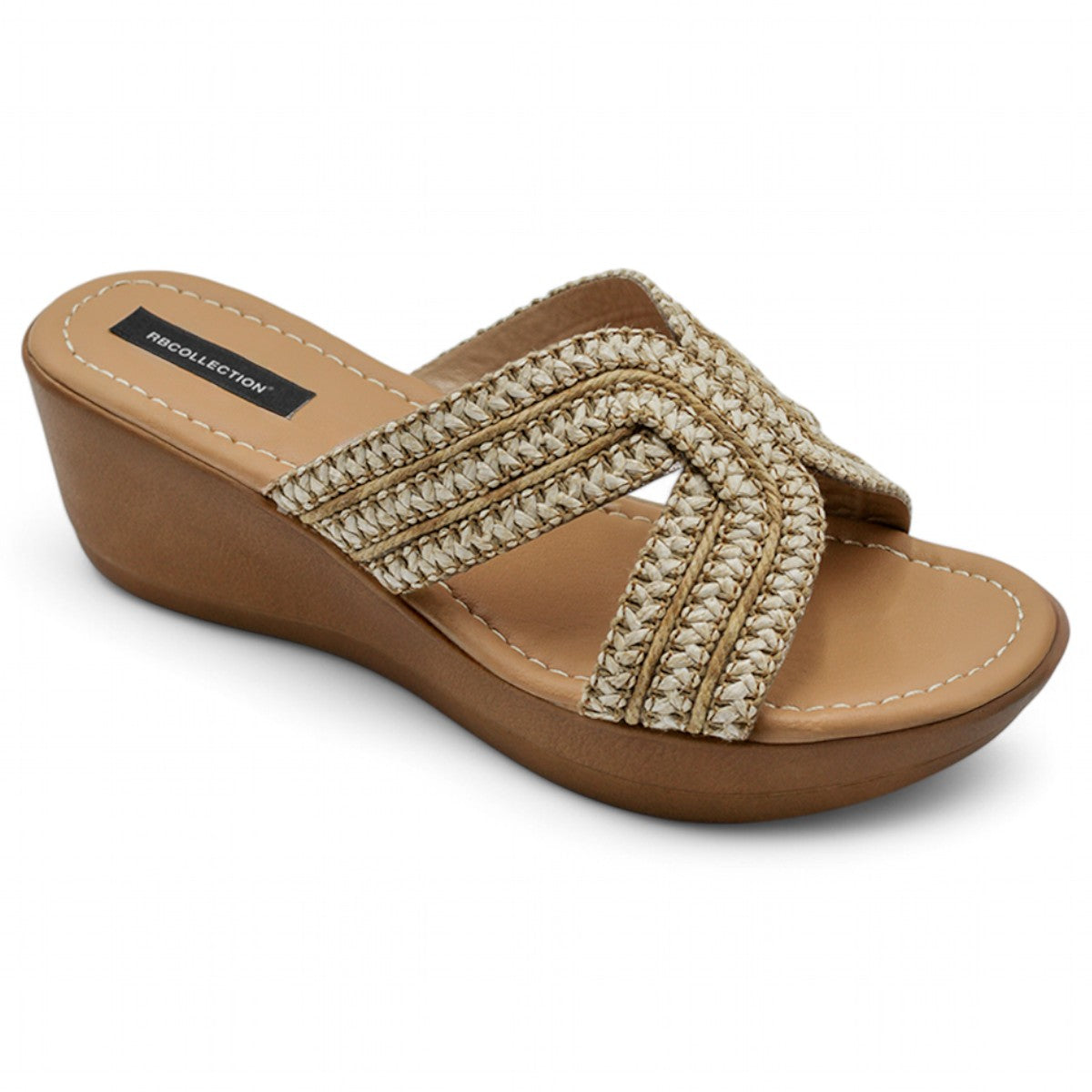 Foto 3 pulgar | Sandalias Con Plataforma Exterior Sintético Color Beige  Para Mujer De Rbcollection