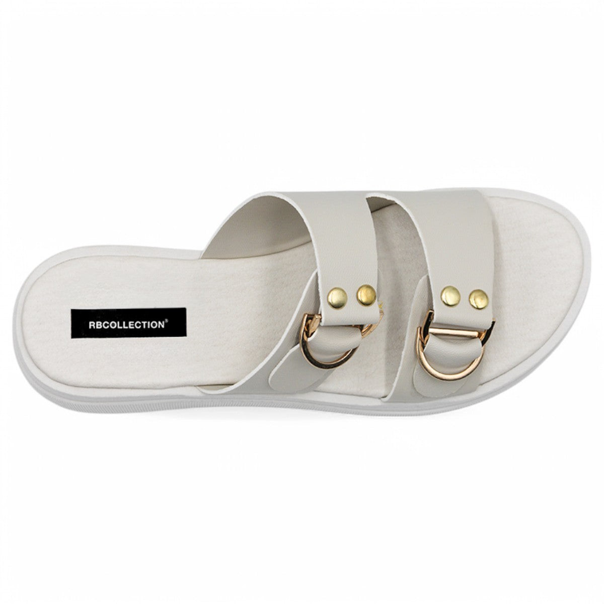 Foto 5 pulgar | Sandalias Con Plataforma Exterior Piel Vegana Color Beige  Para Mujer De Rbcollection