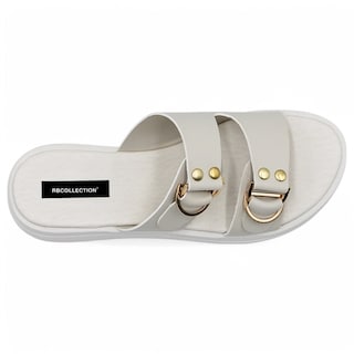 Foto 4 | Sandalias Con Plataforma Exterior Piel Vegana Color Beige Para Mujer De Rbcollection