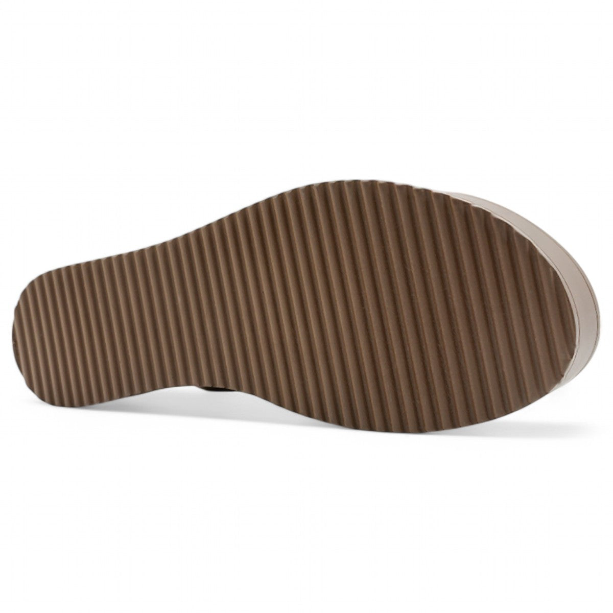 Foto 6 pulgar | Sandalias Con Plataforma Exterior Piel Vegana Color Beige  Para Mujer De Rbcollection