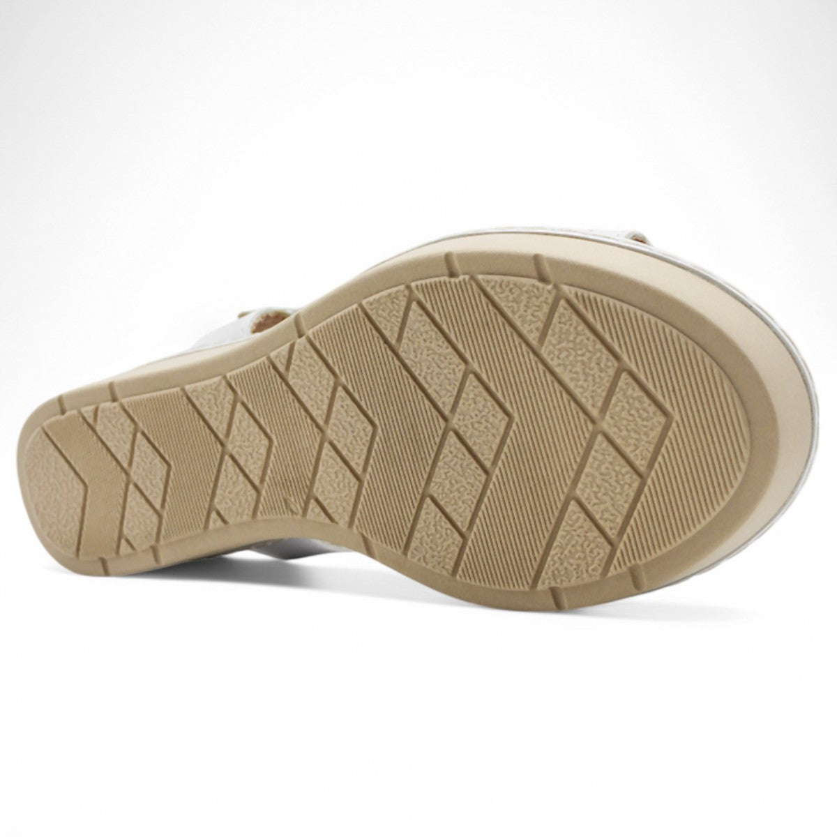 Foto 6 pulgar | Sandalias Con Plataforma Exterior Piel Vegana Color Blanco Para Mujer De Rbcollection