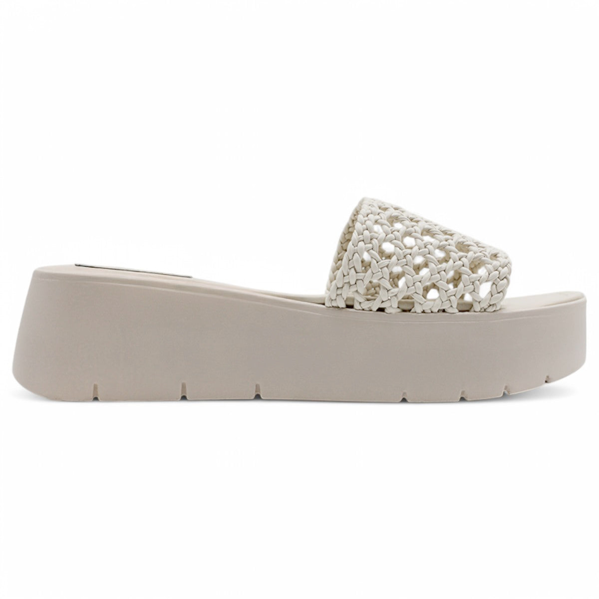 Foto 4 pulgar | Sandalias Con Plataforma Exterior Piel Vegana Color Beige  Para Mujer De Rbcollection