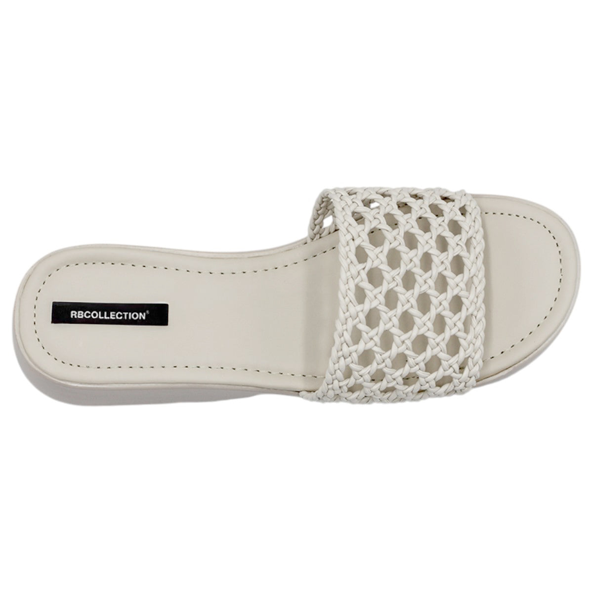 Foto 5 pulgar | Sandalias Con Plataforma Exterior Piel Vegana Color Beige  Para Mujer De Rbcollection