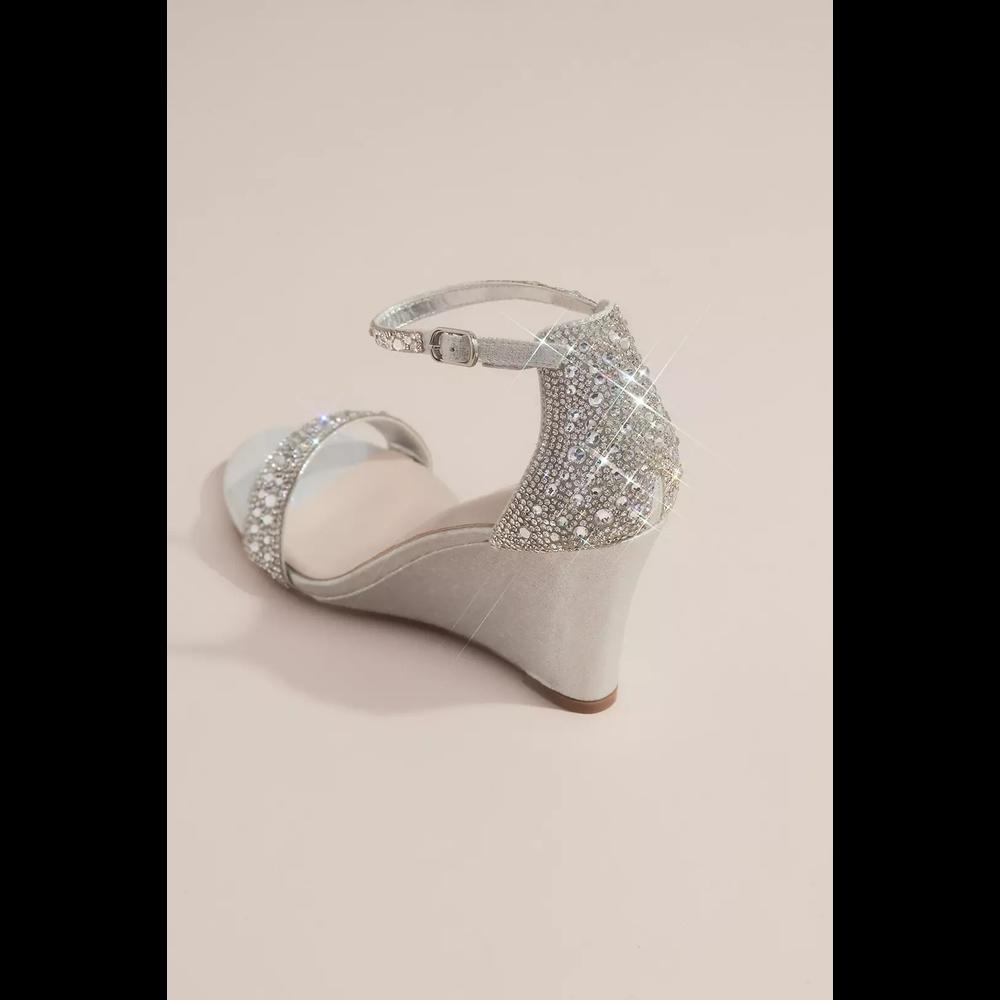 Foto 4 pulgar | Sandalias De Tacón David's Bridal Plateado