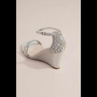 Foto 3 | Sandalias De Tacón David's Bridal Plateado