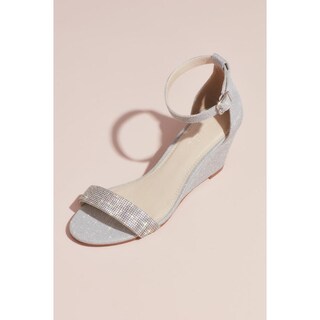 Foto 1 | Sandalias Con Cristales David's Bridal Plateado