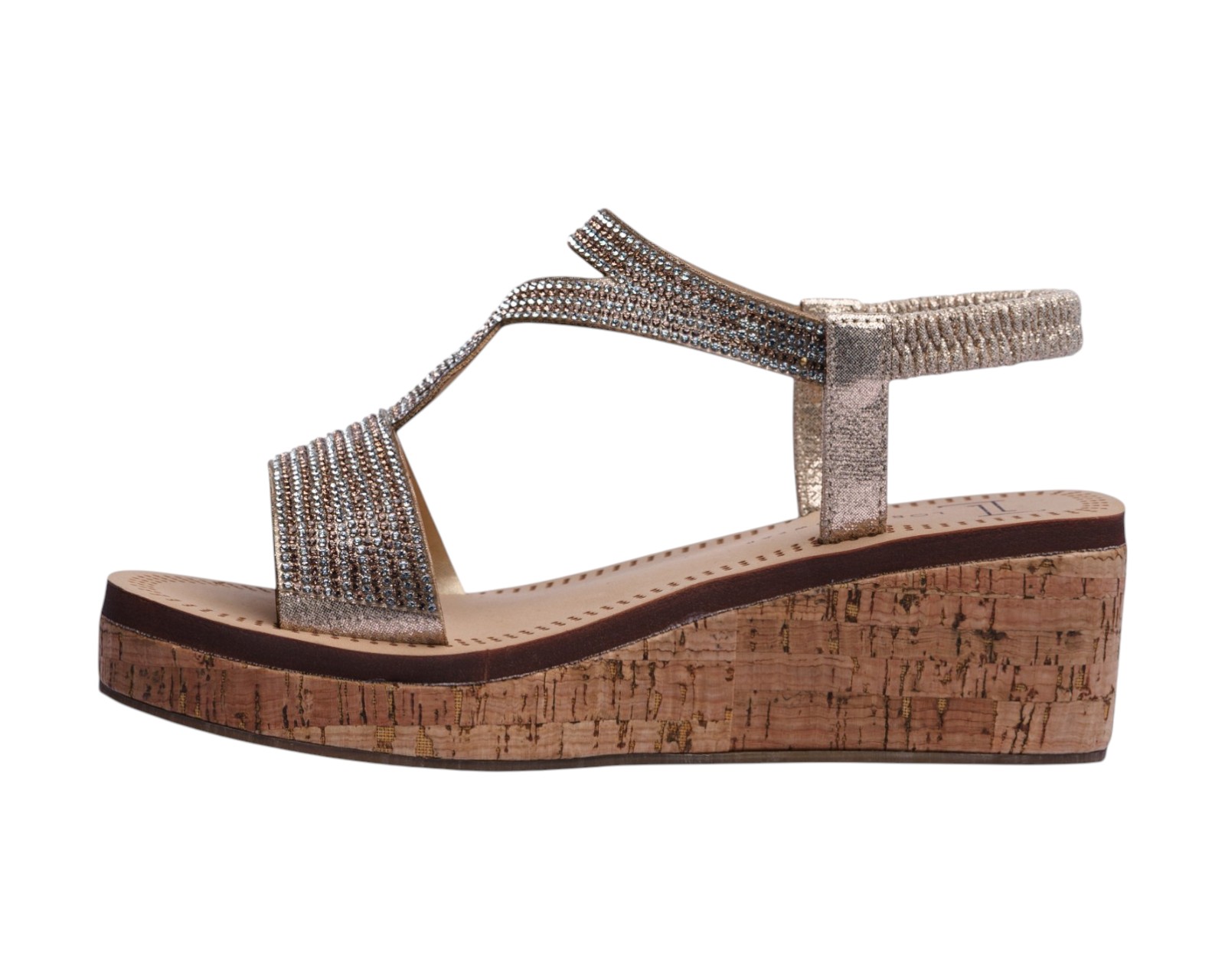 Foto 6 pulgar | Sandalia Cuña Para Mujer Lob Footwear Textile Rosa 90605045