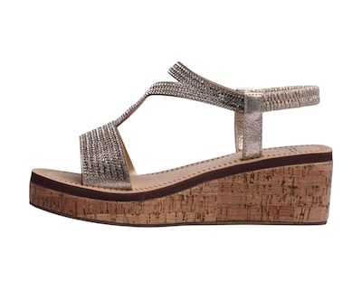 Foto 5 | Sandalia Cuña Para Mujer Lob Footwear Textile Rosa 90605045