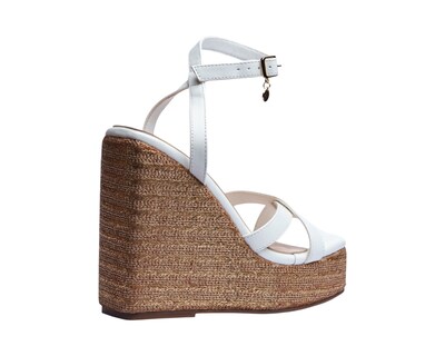 Foto 3 | Sandalia Cuña Para Mujer Lob Footwear Pu Blanco 92605022