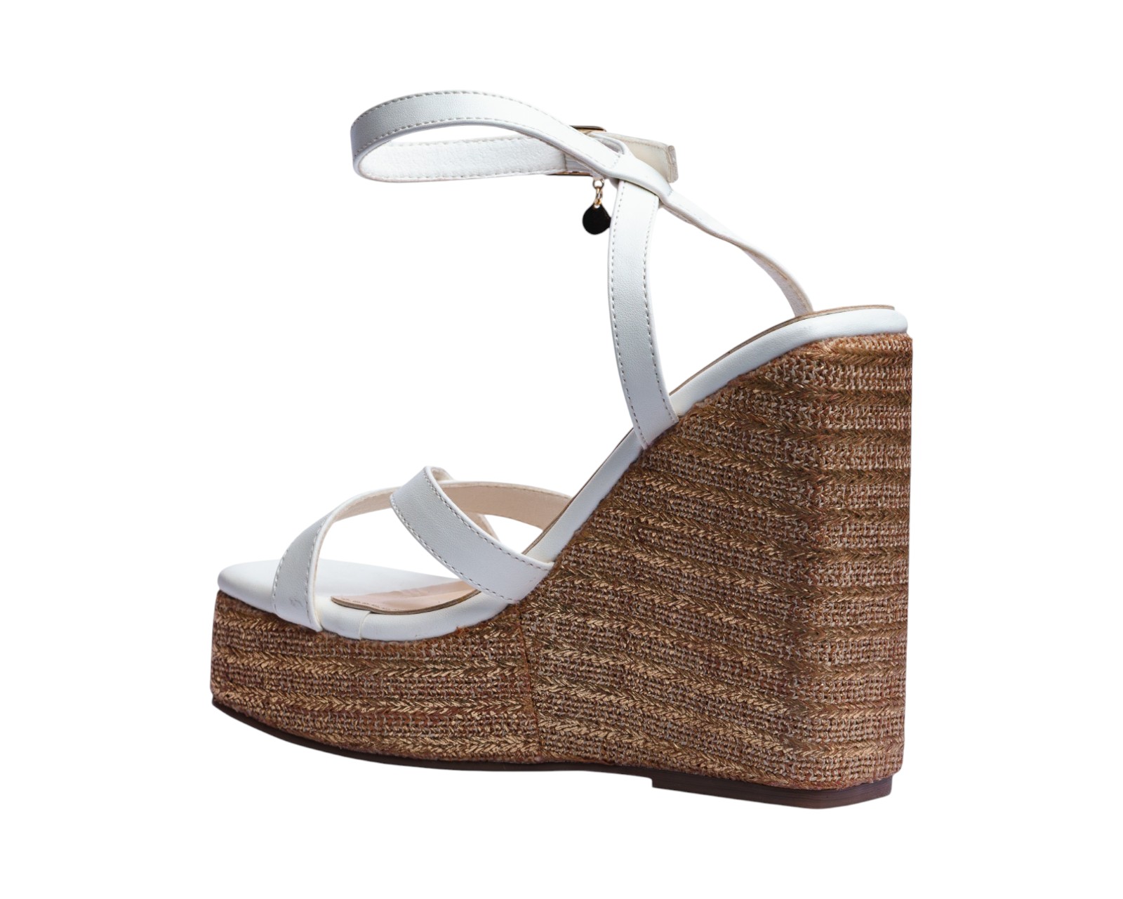 Foto 5 pulgar | Sandalia Cuña Para Mujer Lob Footwear Pu Blanco 92605022