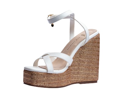 Foto 6 | Sandalia Cuña Para Mujer Lob Footwear Pu Blanco 92605022