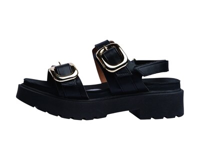 Foto 5 | Sandalia Cuña Para Mujer Lob Footwear Pelica Negro 86805060