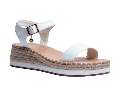 Foto 1 | Sandalia Cuña Para Mujer Lob Footwear Pu Blanco 90605463