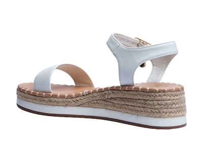 Foto 4 | Sandalia Cuña Para Mujer Lob Footwear Pu Blanco 90605463