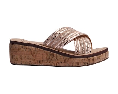 Foto 2 | Sandalia Cuña Para Mujer Lob Footwear Textile Rosa 90605465