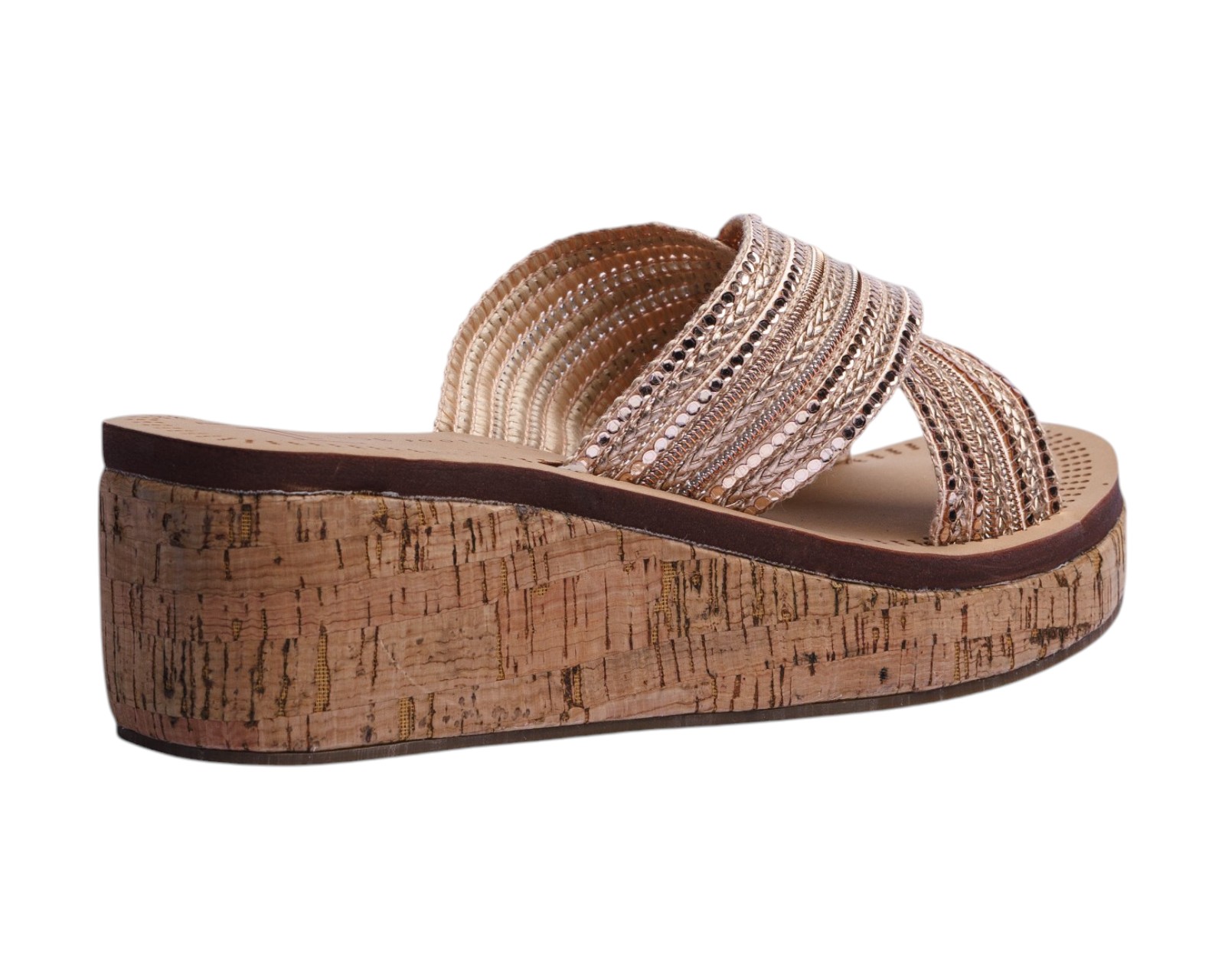 Foto 4 pulgar | Sandalia Cuña Para Mujer Lob Footwear Textile Rosa 90605465