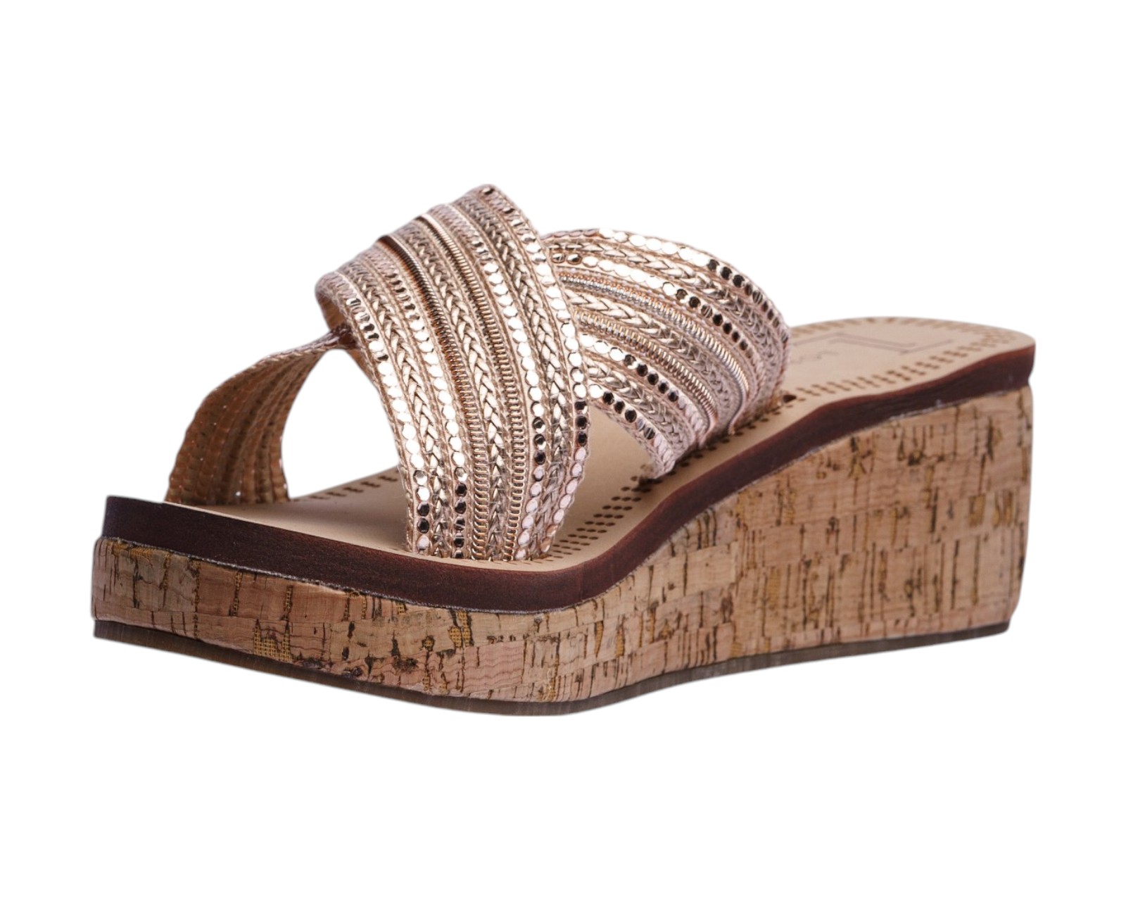 Foto 7 pulgar | Sandalia Cuña Para Mujer Lob Footwear Textile Rosa 90605465
