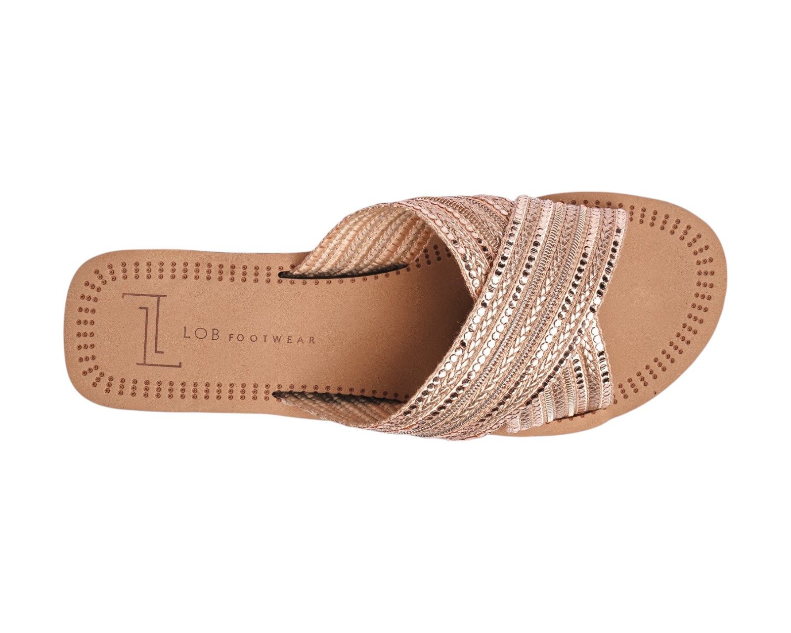 Foto 8 pulgar | Sandalia Cuña Para Mujer Lob Footwear Textile Rosa 90605465