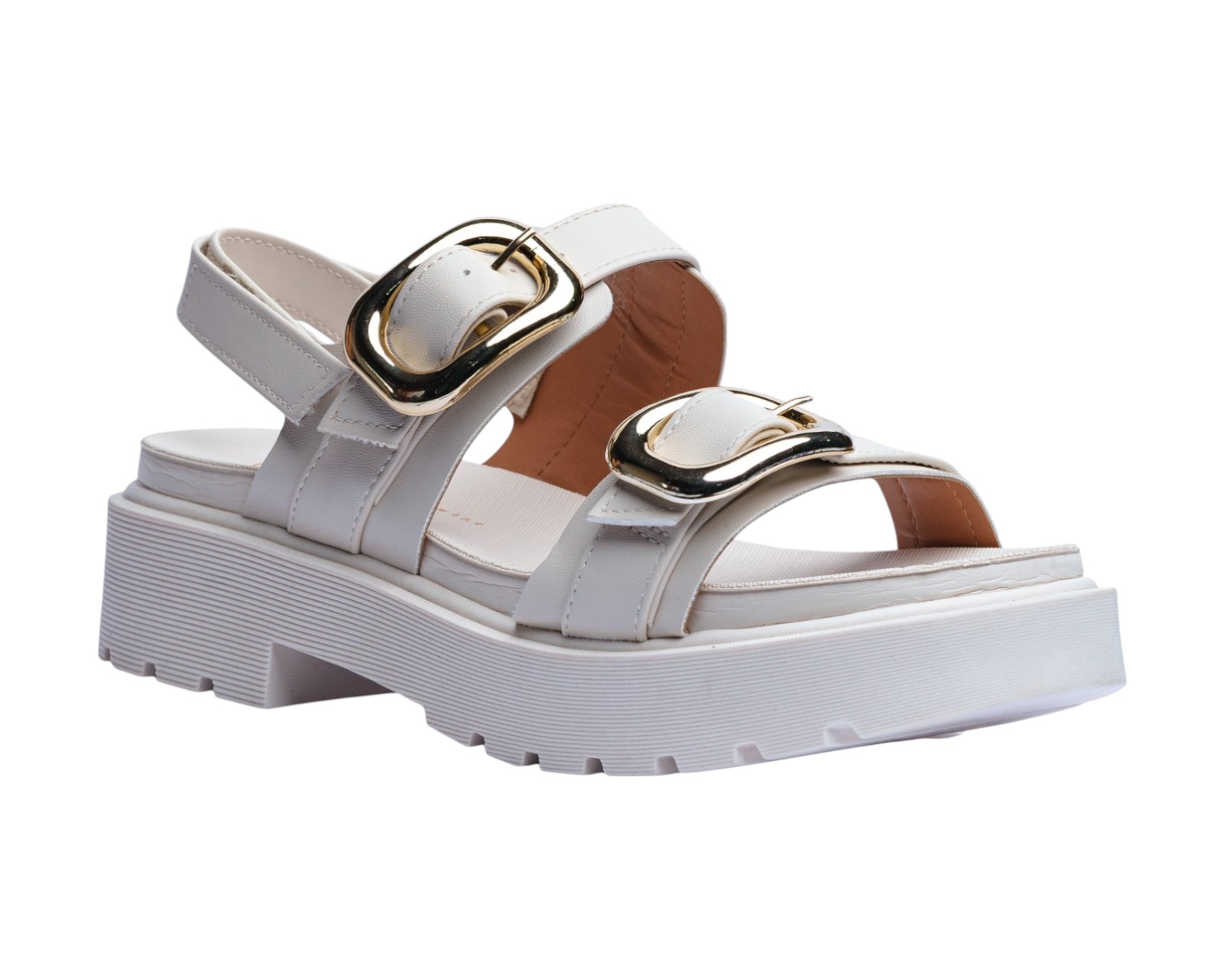Foto 2 pulgar | Sandalia Cuña Para Mujer Lob Footwear Pelica Blanco 86805061