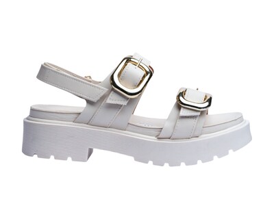 Foto 2 | Sandalia Cuña Para Mujer Lob Footwear Pelica Blanco 86805061