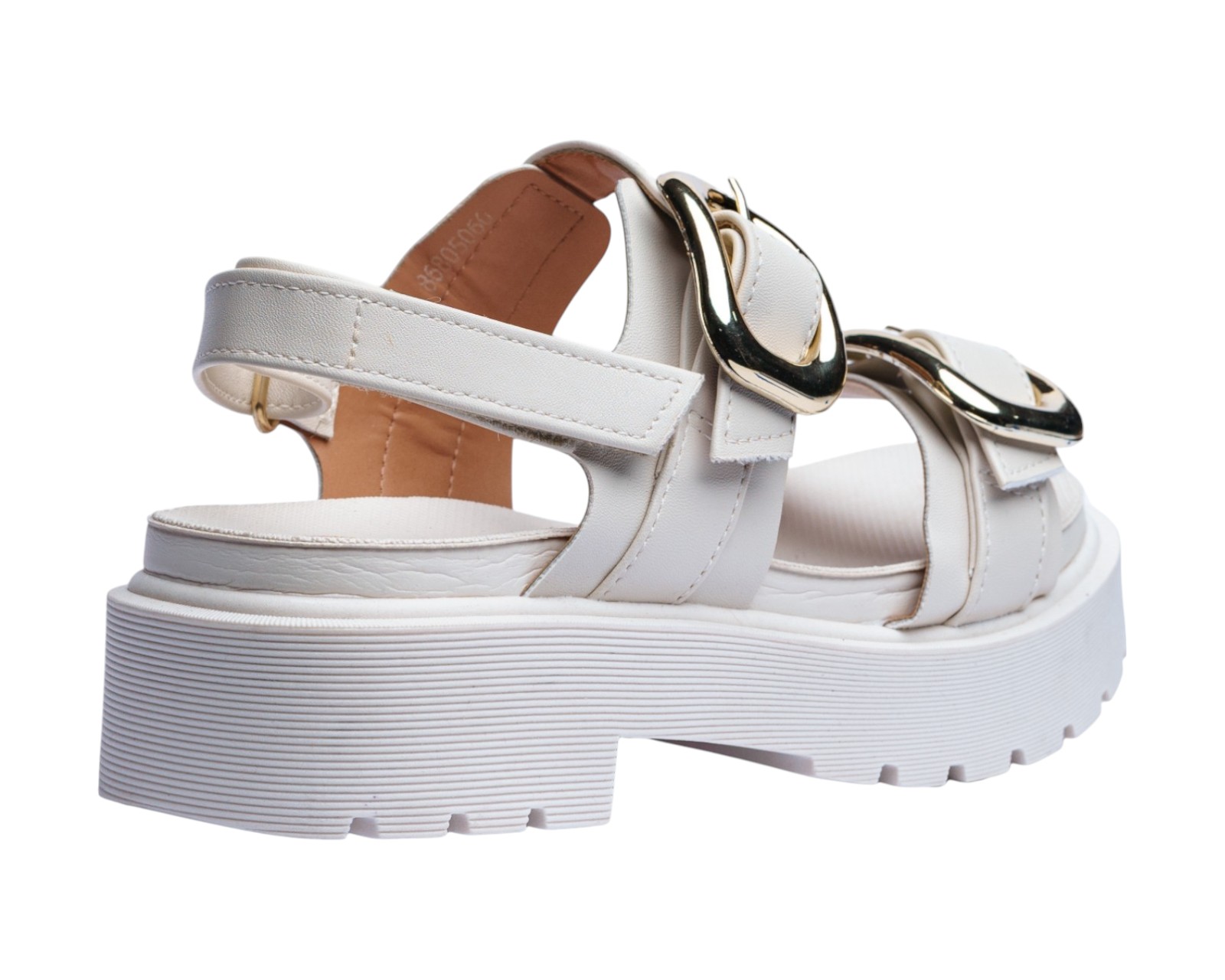 Foto 4 pulgar | Sandalia Cuña Para Mujer Lob Footwear Pelica Blanco 86805061