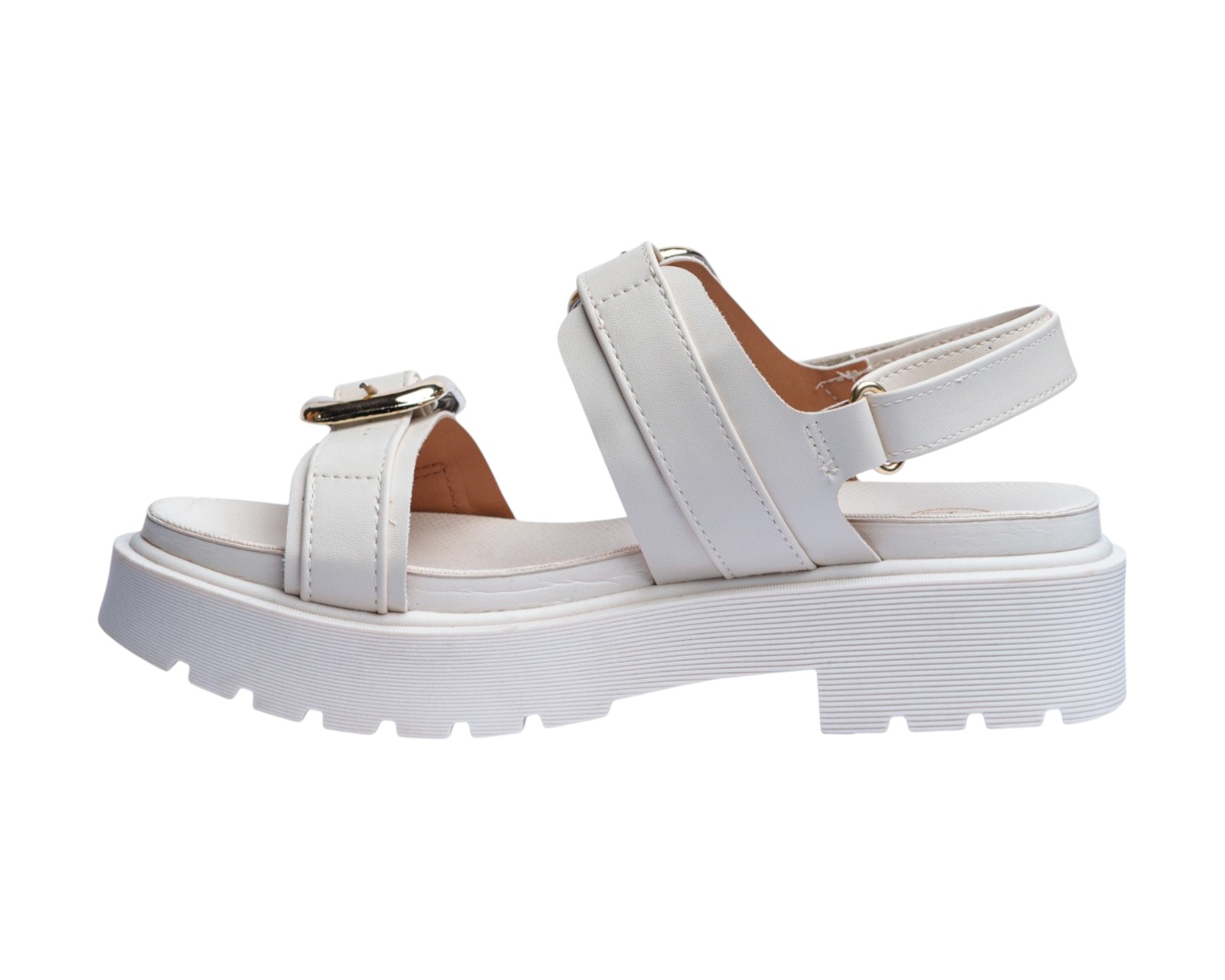 Foto 6 pulgar | Sandalia Cuña Para Mujer Lob Footwear Pelica Blanco 86805061