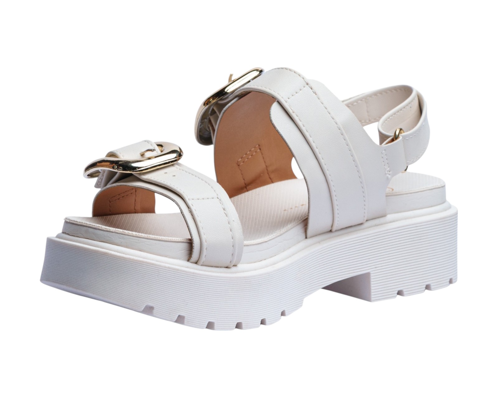 Foto 7 pulgar | Sandalia Cuña Para Mujer Lob Footwear Pelica Blanco 86805061