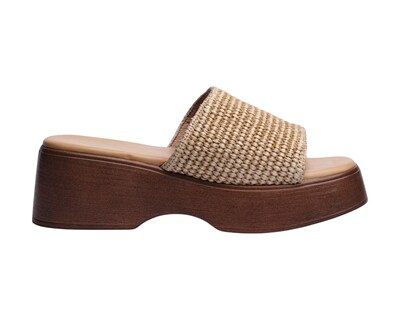 Foto 2 | Sandalia Cuña Para Mujer Lob Footwear Rafia Beige 90605047