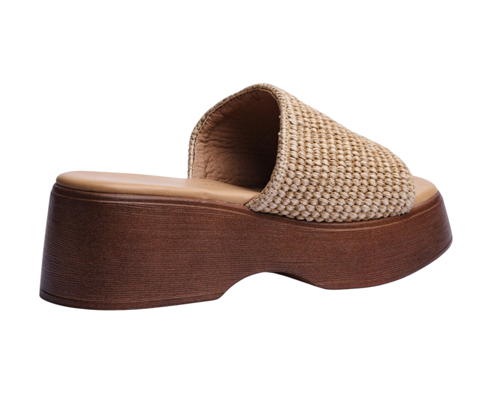 Foto 4 pulgar | Sandalia Cuña Para Mujer Lob Footwear Rafia Beige 90605047