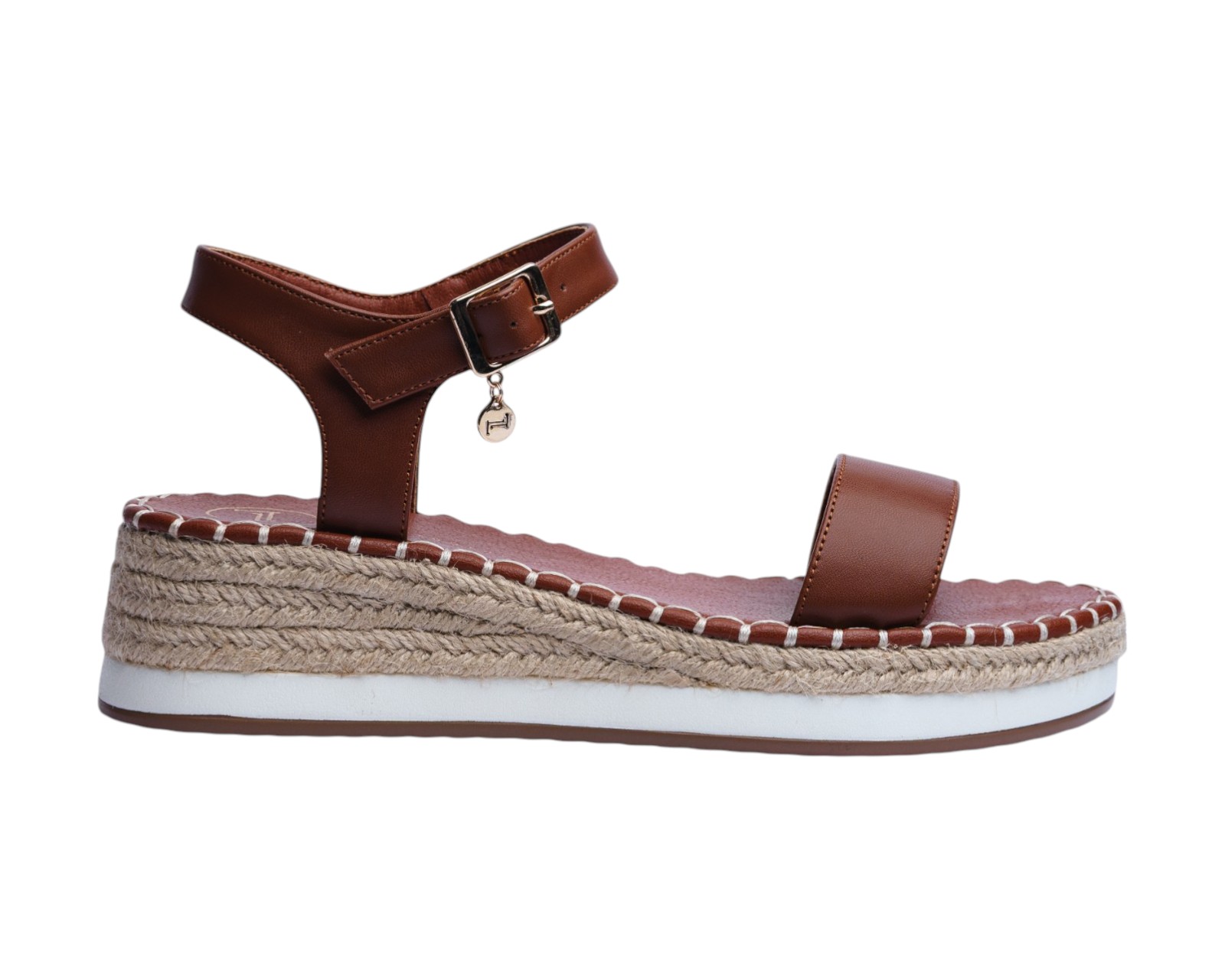 Foto 2 | Sandalia Cuña Para Mujer Lob Footwear Pu Café 90605464
