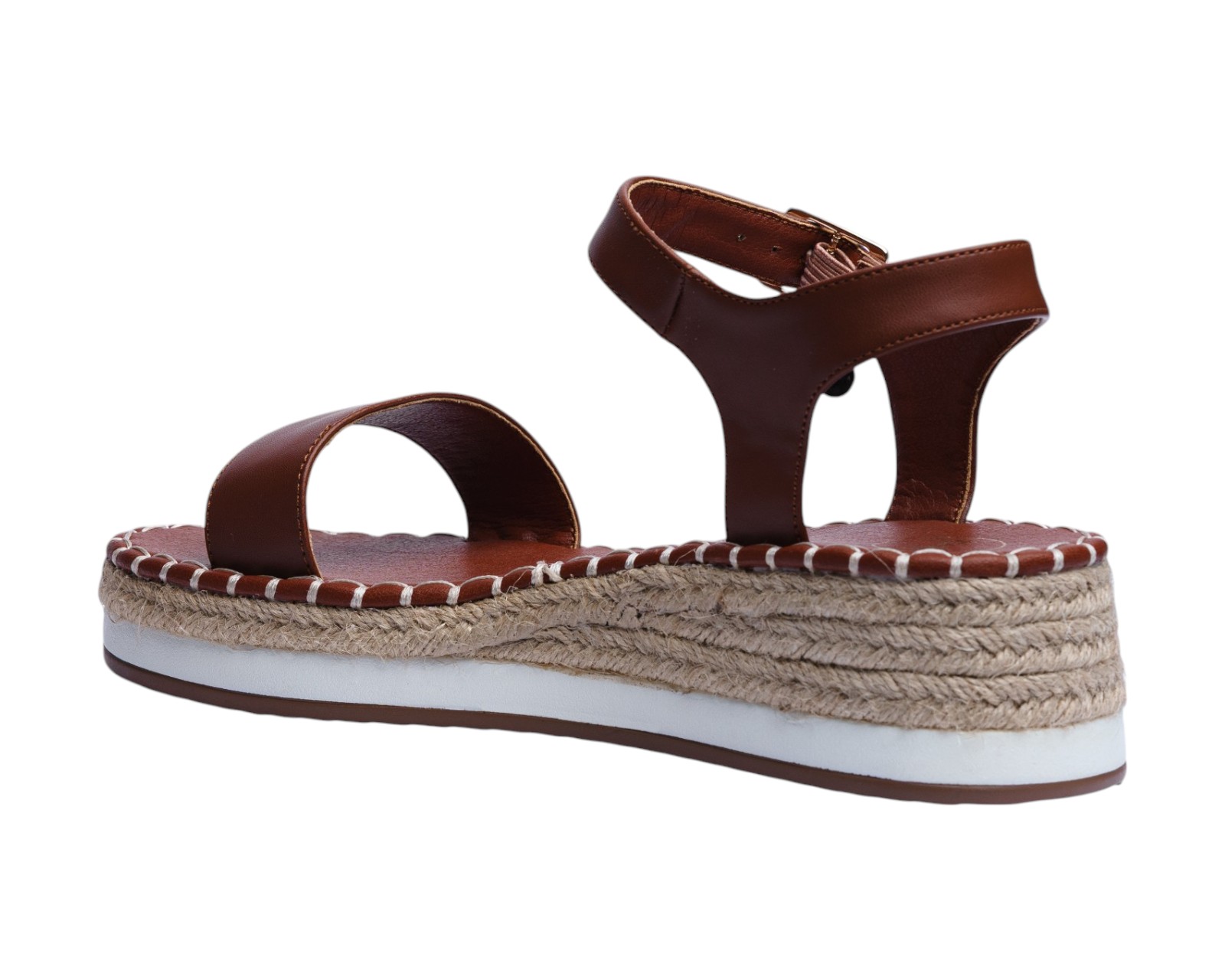 Foto 4 | Sandalia Cuña Para Mujer Lob Footwear Pu Café 90605464