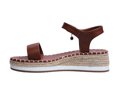 Foto 5 | Sandalia Cuña Para Mujer Lob Footwear Pu Café 90605464