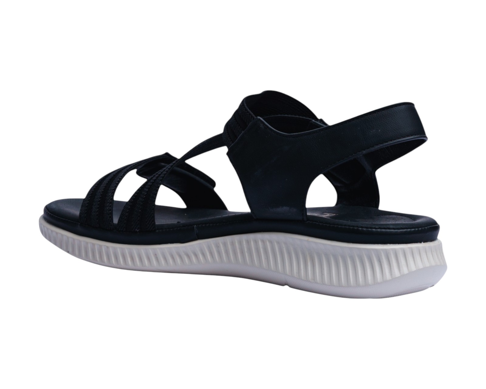 Foto 5 pulgar | Sandalia Cuña Para Mujer Lob Footwear Textil Negro 56205000