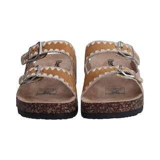 Foto 2 | Sandalia Dama Berlin Plataforma Camel Con Hebillas