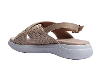 Foto 4 | Sandalia Cuña Para Mujer Lob Footwear Rafia Beige 91805036