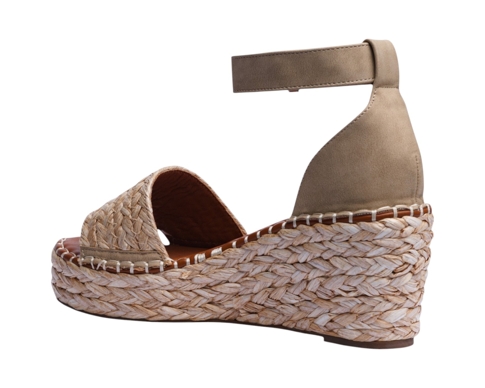 Foto 5 pulgar | Sandalia Cuña Para Mujer Lob Footwear Rafia Beige 51705461