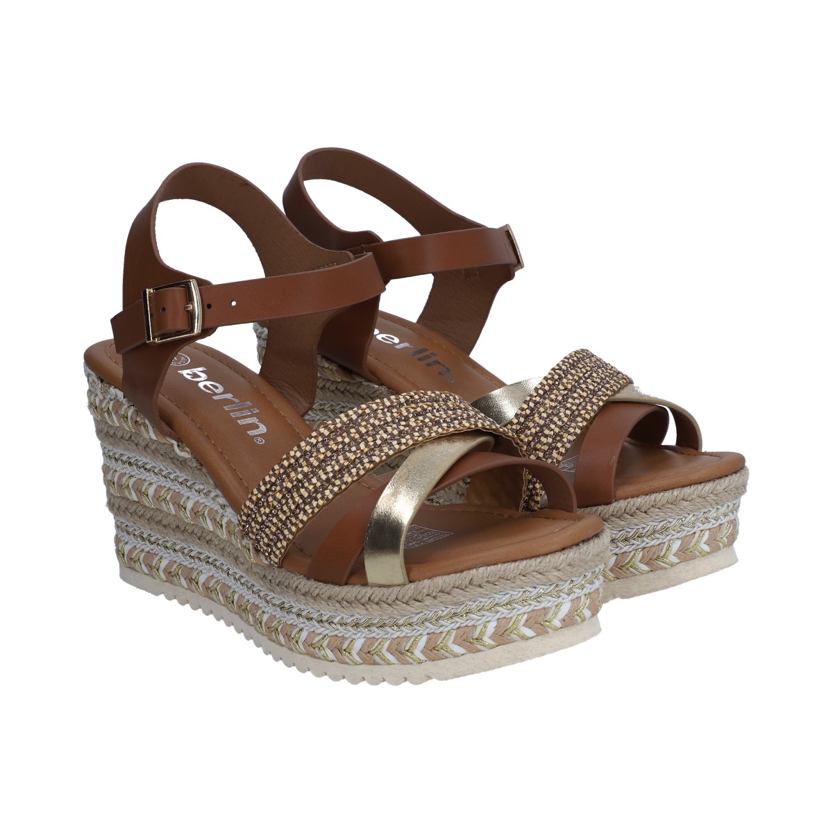 Foto 1 | Sandalias Berlin Plataforma para Mujer