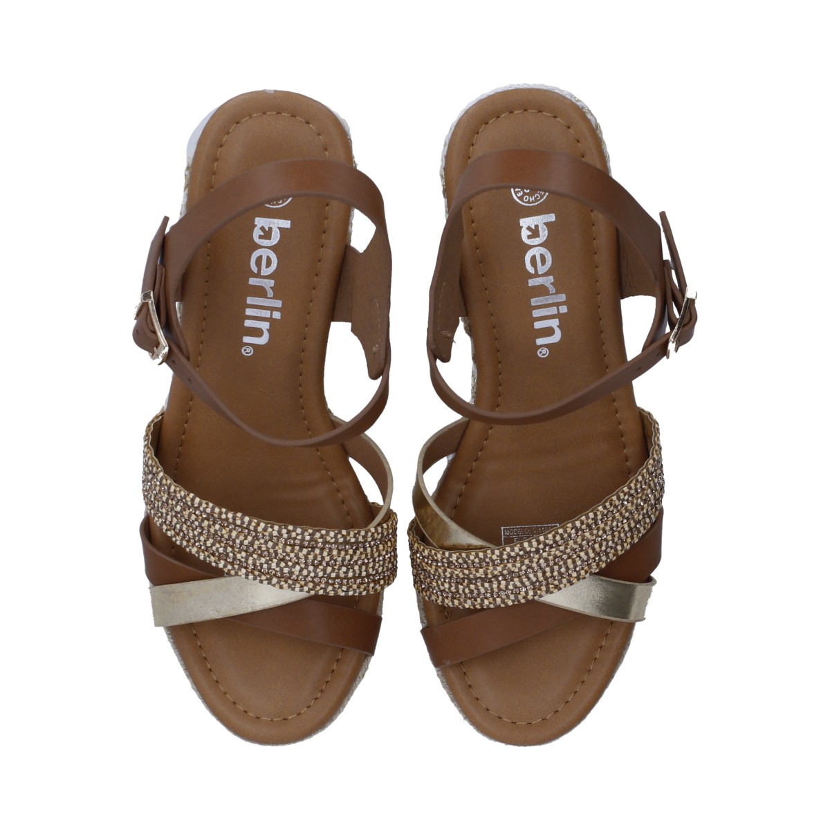 Foto 5 pulgar | Sandalias Berlin Plataforma para Mujer
