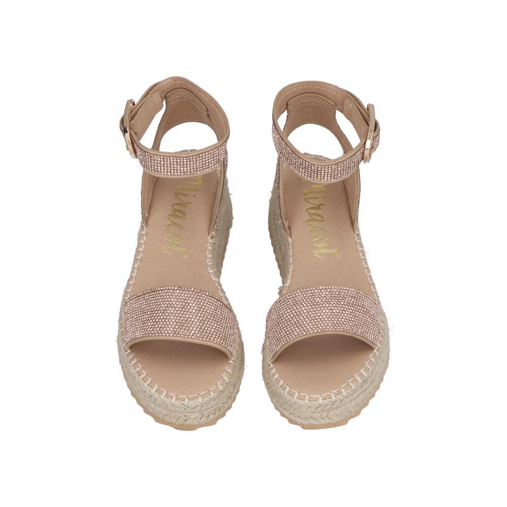 Foto 6 | Sandalia Alta Miracol By Mama Lola Dama Casual Mujer Dorado