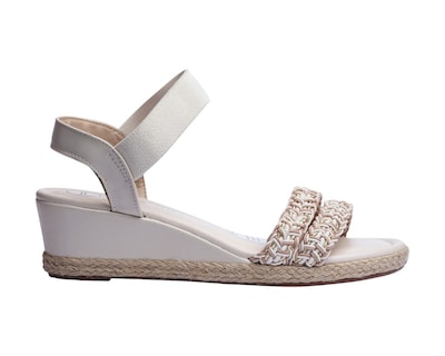 Foto 2 | Sandalia Cuña Para Mujer Lob Footwear T Pronta/elast/turim Blanco 86805074