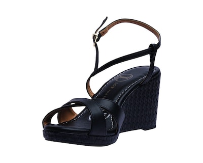 Foto 6 | Sandalia Cuña Para Mujer Lob Footwear Pelica/dubai Negro 86805062